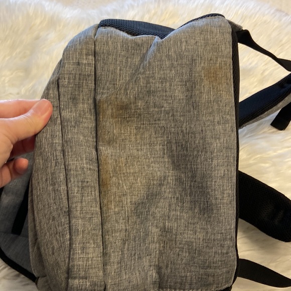 Bruno Cavalli Backpack large color gray and black long 19”wide 16” - Picture 10 of 16